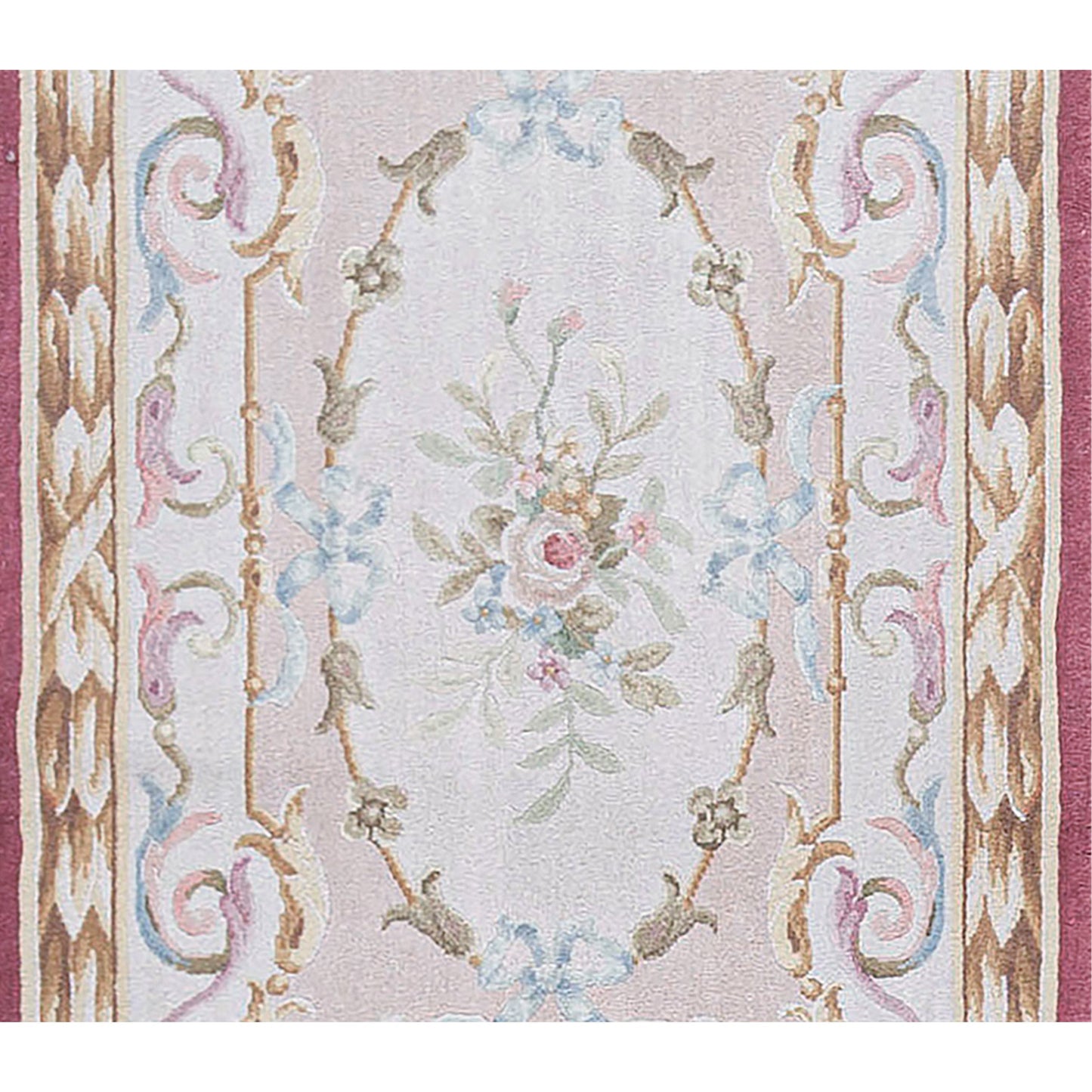 RENAISSANCE SAVONNERIE SAV-3 IVORY / RED 3' X 7'1"