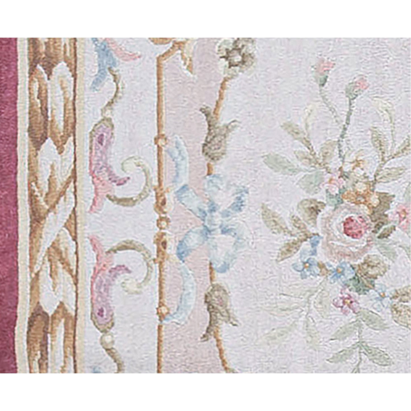 RENAISSANCE SAVONNERIE SAV-3 IVORY / RED 3' X 7'1"