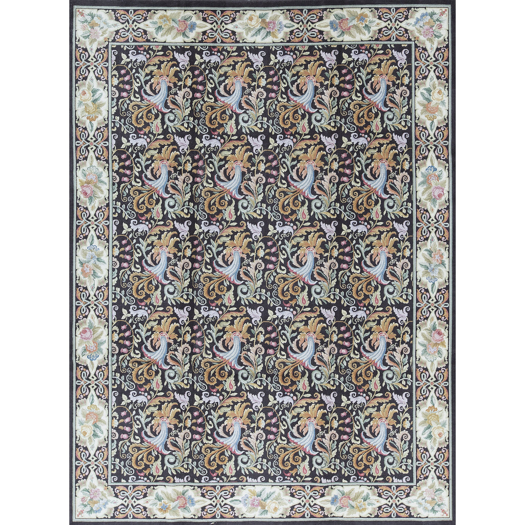 RENAISSANCE SAVONNERIE S-78B BROWN / IVORY 9' X 12'1"