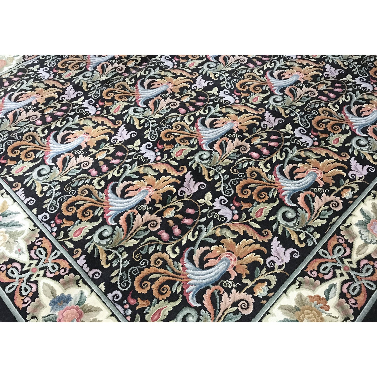 RENAISSANCE SAVONNERIE S-78B BROWN / IVORY 9' X 12'1"
