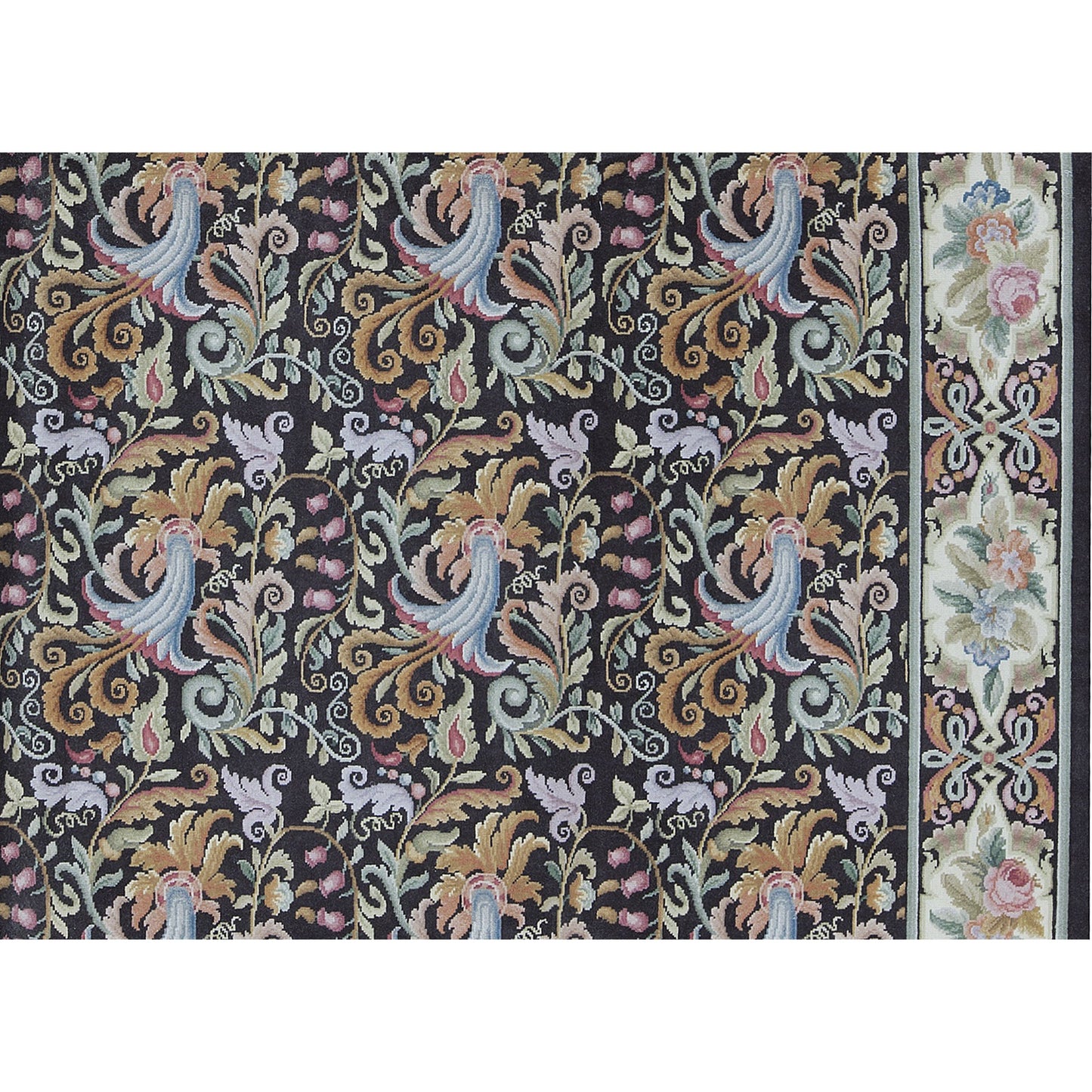 RENAISSANCE SAVONNERIE S-78B BROWN / IVORY 9' X 12'1"
