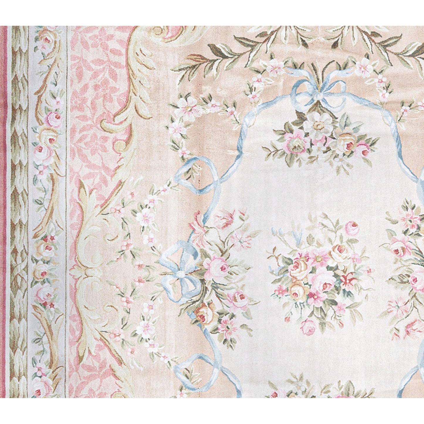 RENAISSANCE SAVONNERIE SAV87 BEIGE / ROSE 9' X 12'2"