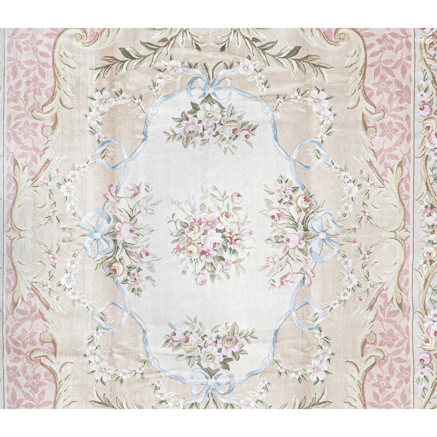 RENAISSANCE SAVONNERIE SAV87 BEIGE / ROSE 9' X 12'2"