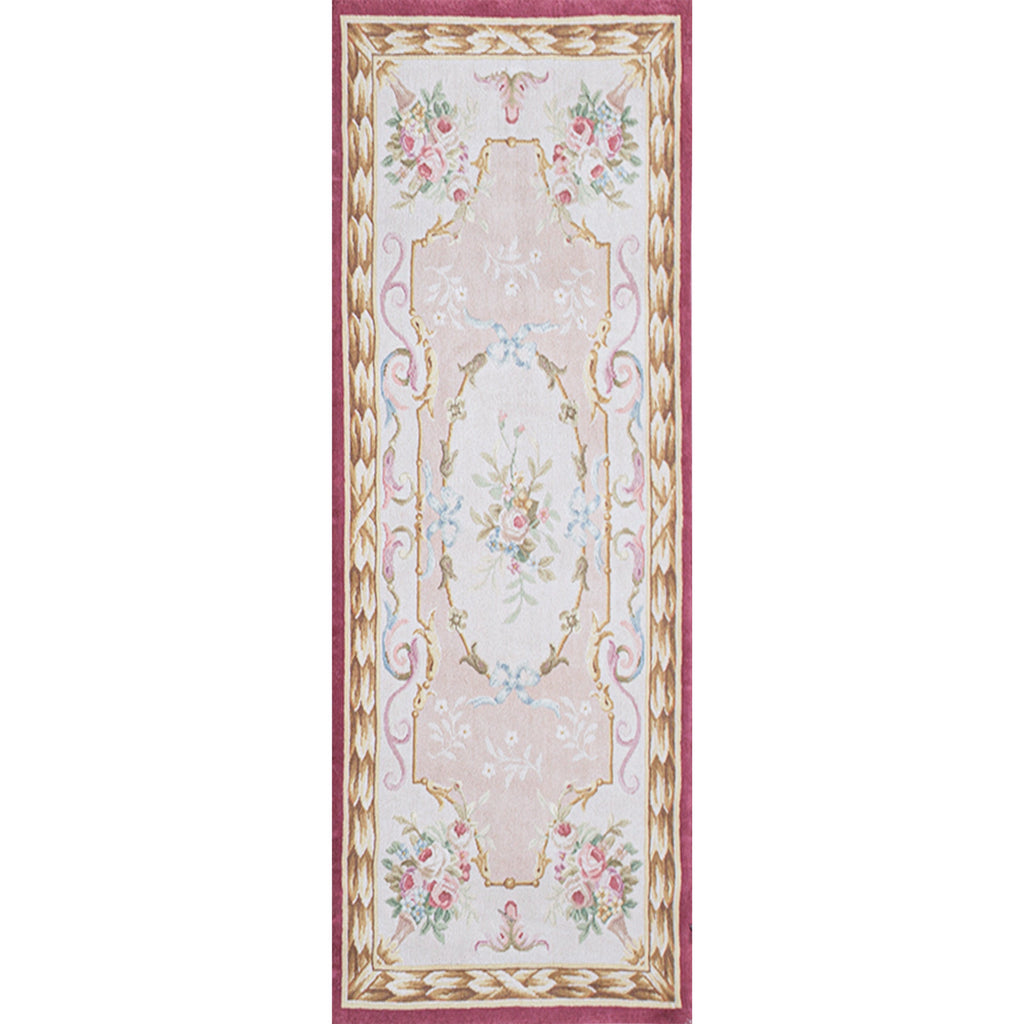 RENAISSANCE SAVONNERIE SAV-3 IVORY / RED 3' X 7'1"