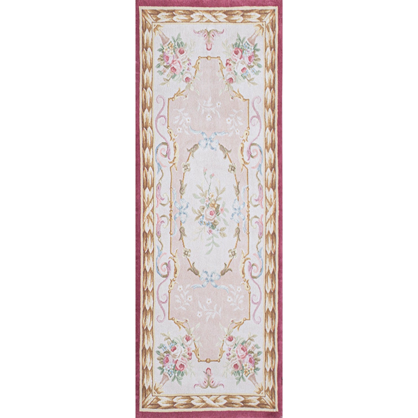 RENAISSANCE SAVONNERIE SAV-3 IVORY / RED 3' X 7'1"