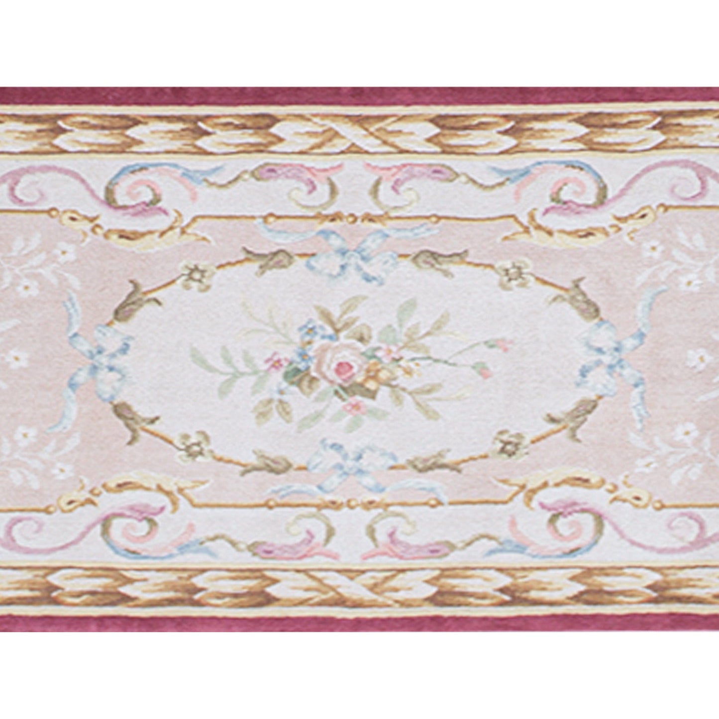 RENAISSANCE SAVONNERIE SAV-3 IVORY / RED 3' X 7'1"