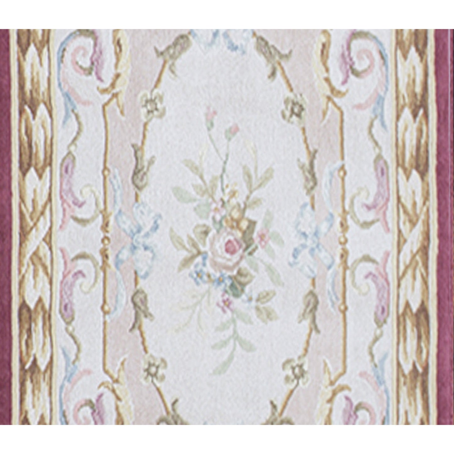 RENAISSANCE SAVONNERIE SAV-3 IVORY / RED 3' X 7'1"