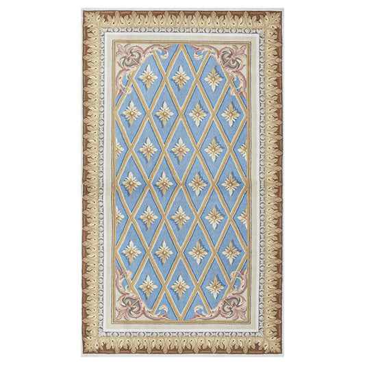 RENAISSANCE SAVONNERIE S-136 BLUE / GOLD 3'6" X 6'
