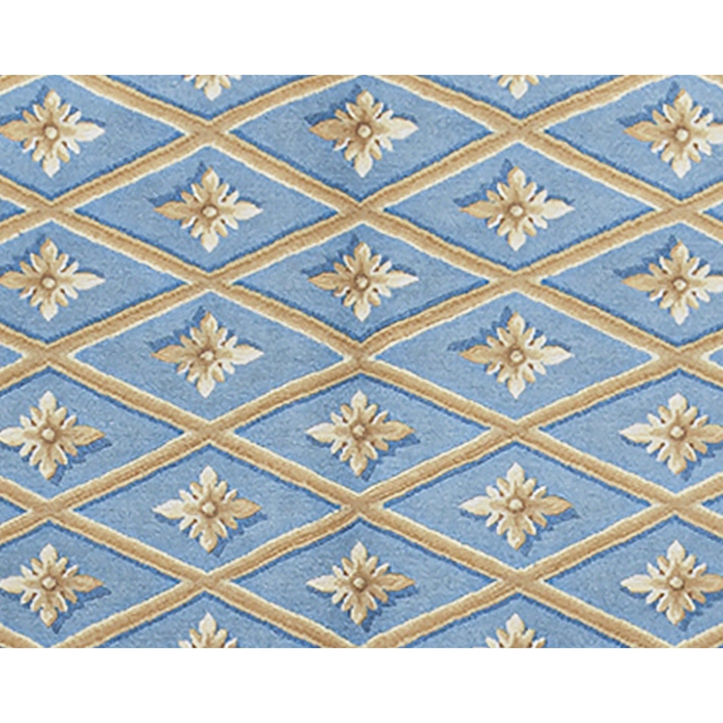 RENAISSANCE SAVONNERIE S-136 BLUE / GOLD 3'6" X 6'