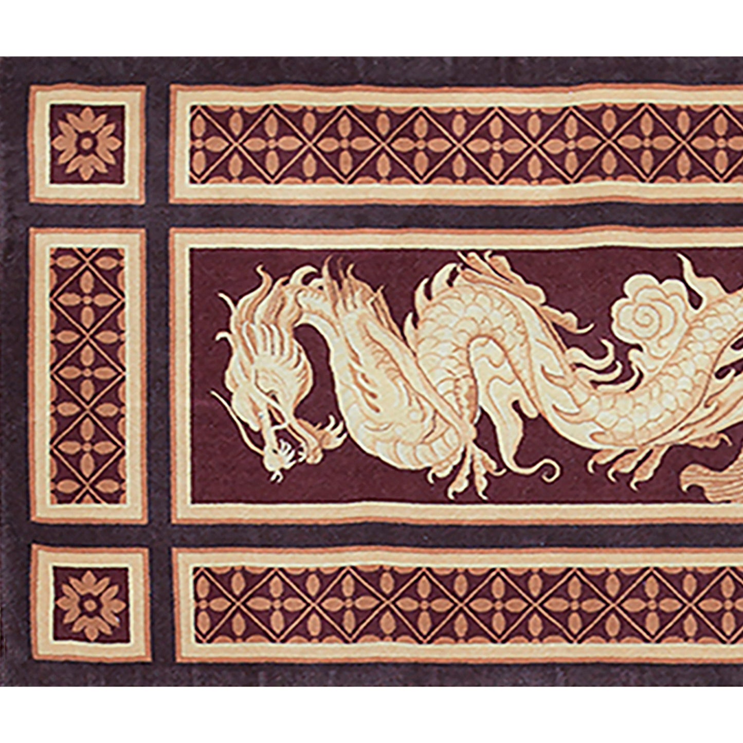 RENAISSANCE SAVONNERIE S-278 WINE / BROWN 3'3" X 6'8"