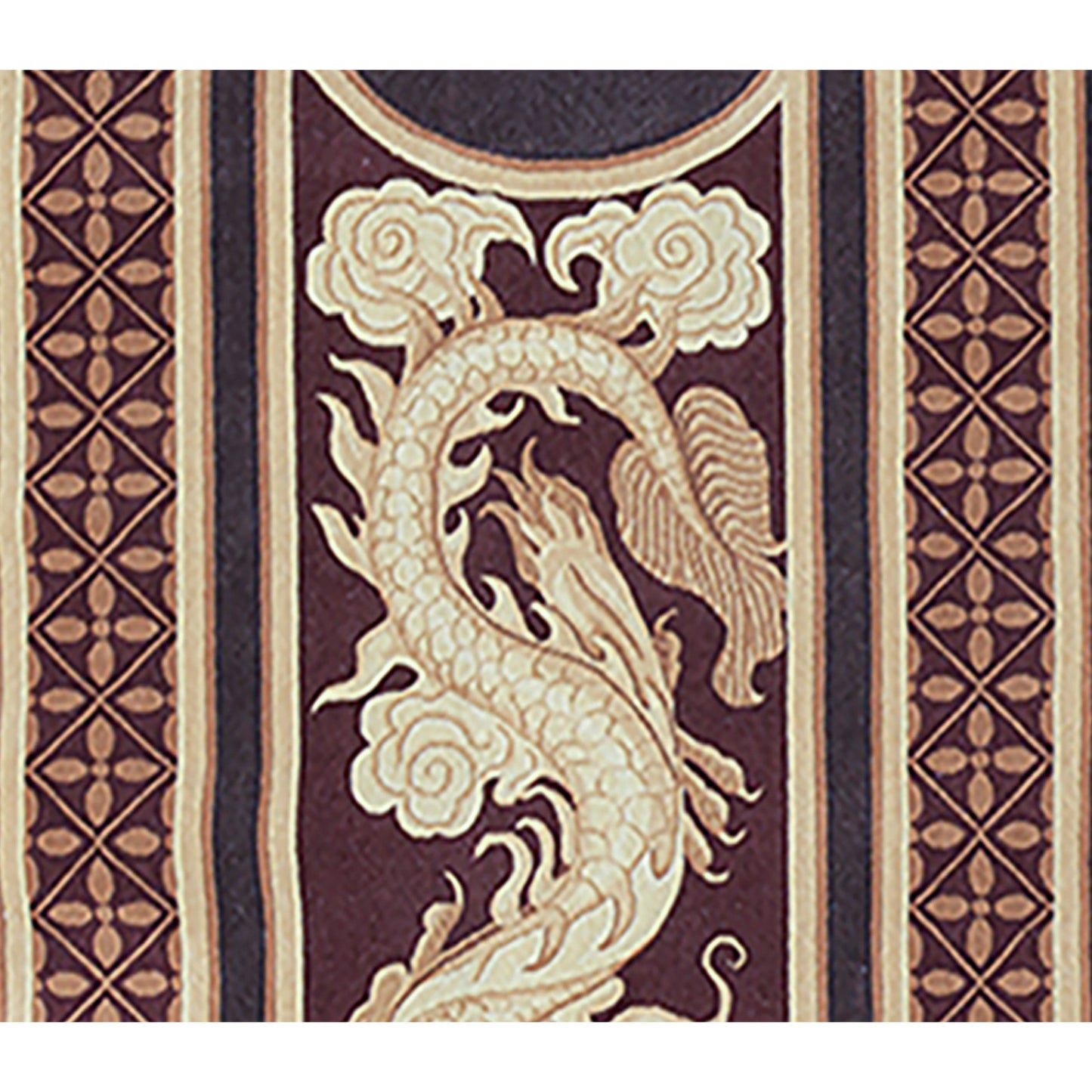 RENAISSANCE SAVONNERIE S-278 WINE / BROWN 3'3" X 6'8"