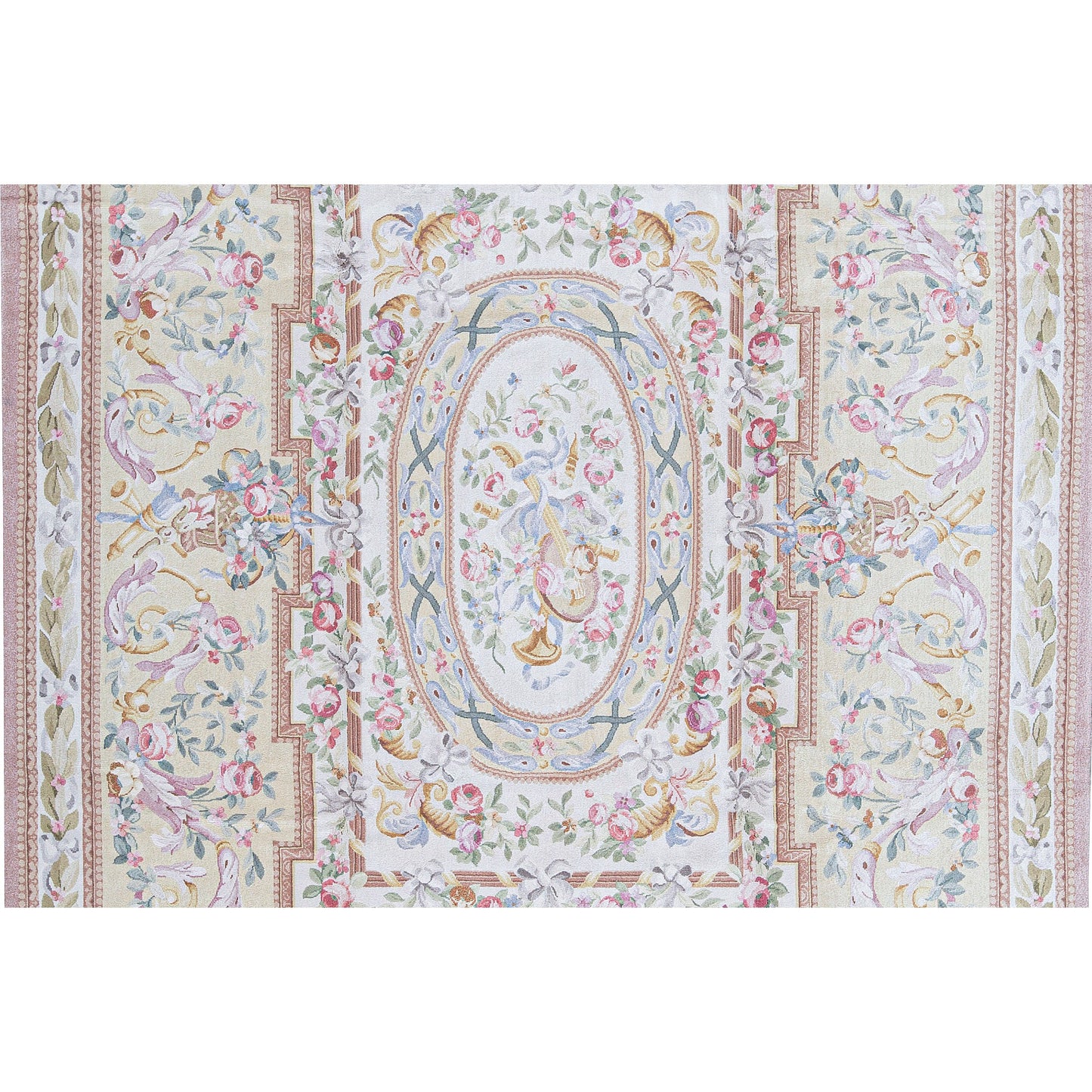 RENAISSANCE SAVONNERIE SAV27 IVORY / GOLD 9' X 12'