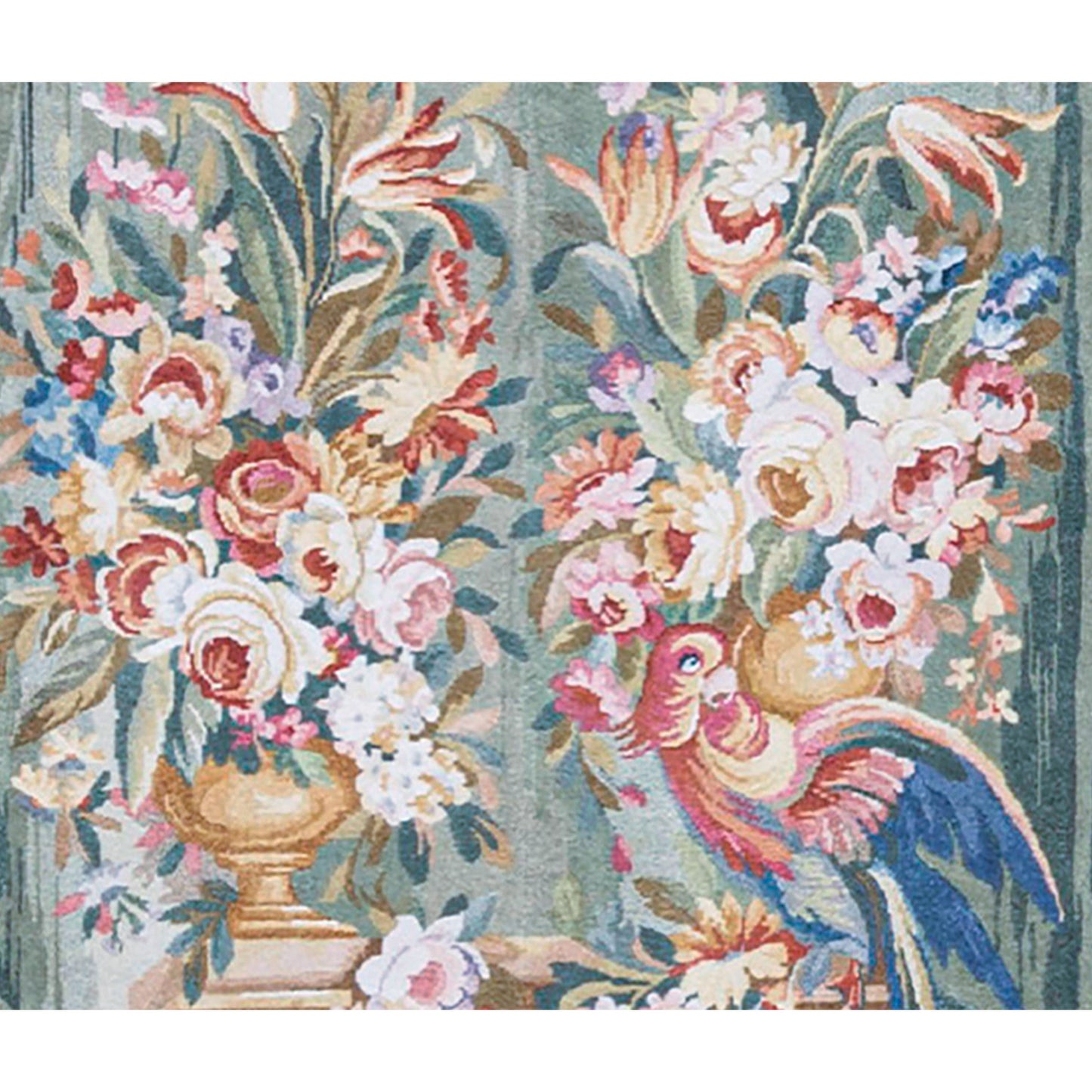 RENAISSANCE SAVONNERIE S172A GREEN 2'8" X 7'3"