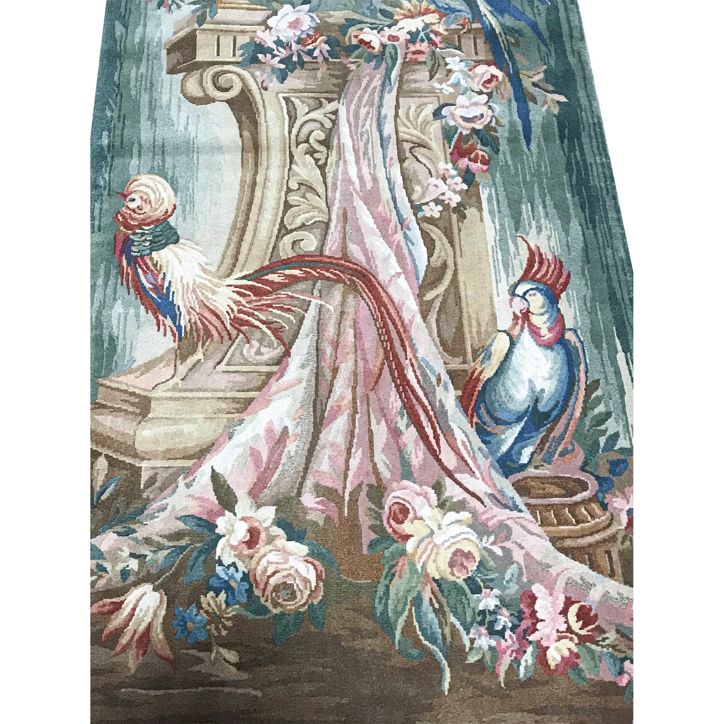 RENAISSANCE SAVONNERIE S172A GREEN 2'8" X 7'3"