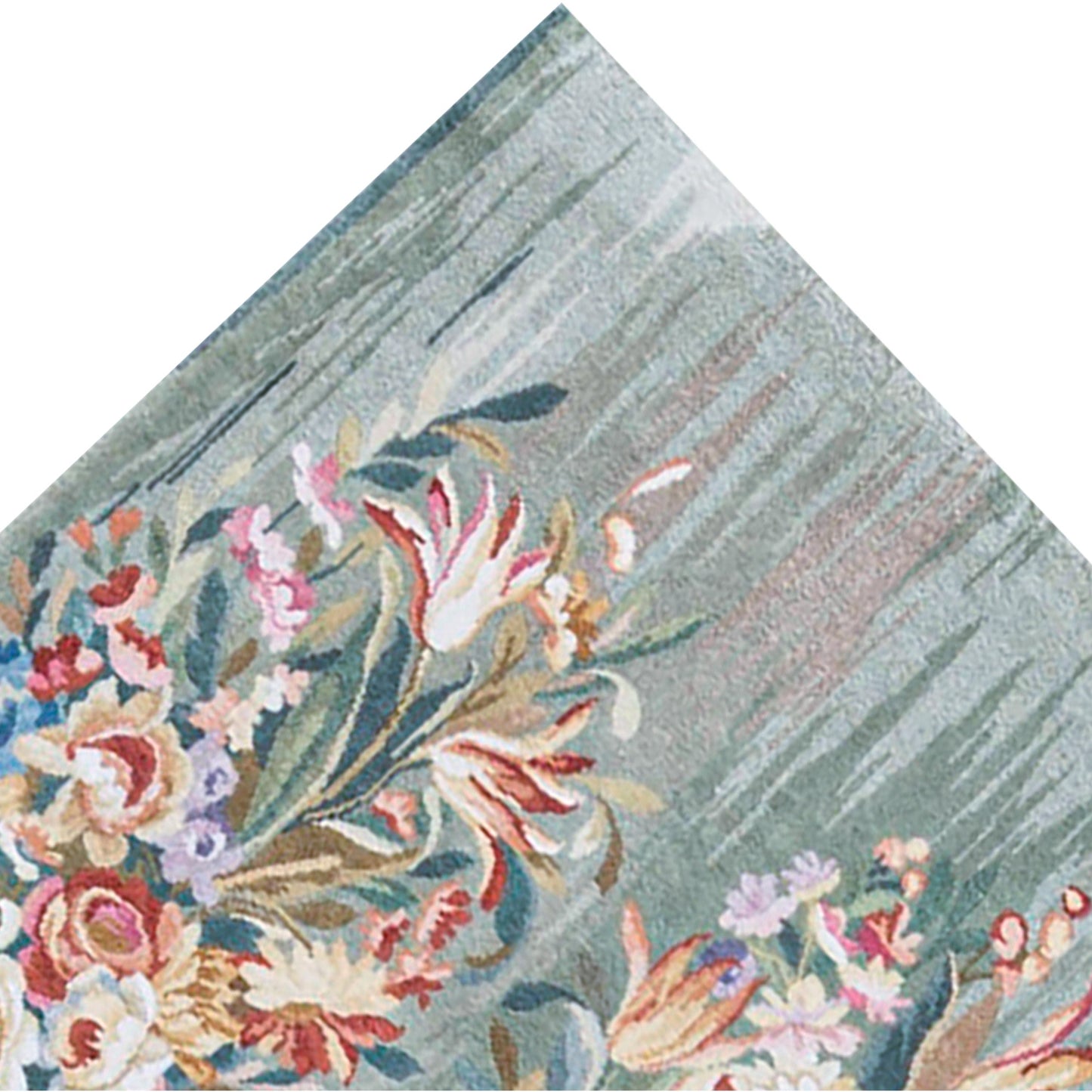 RENAISSANCE SAVONNERIE S172A GREEN 2'8" X 7'3"