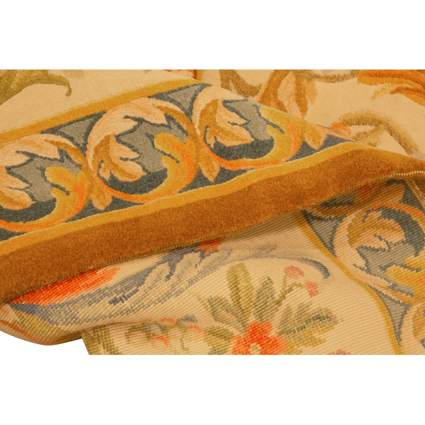RENAISSANCE SAVONNERIE S-25- IVORY / BLUE 9' X 12'1"