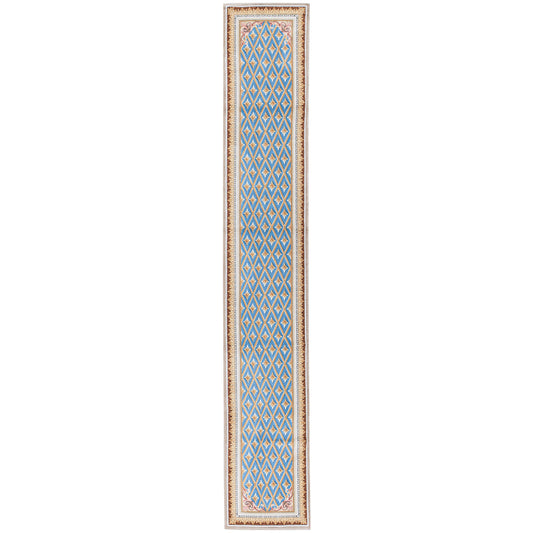 RENAISSANCE SAVONNERIE S-136 BLUE / IVORY 3'1" X 18'