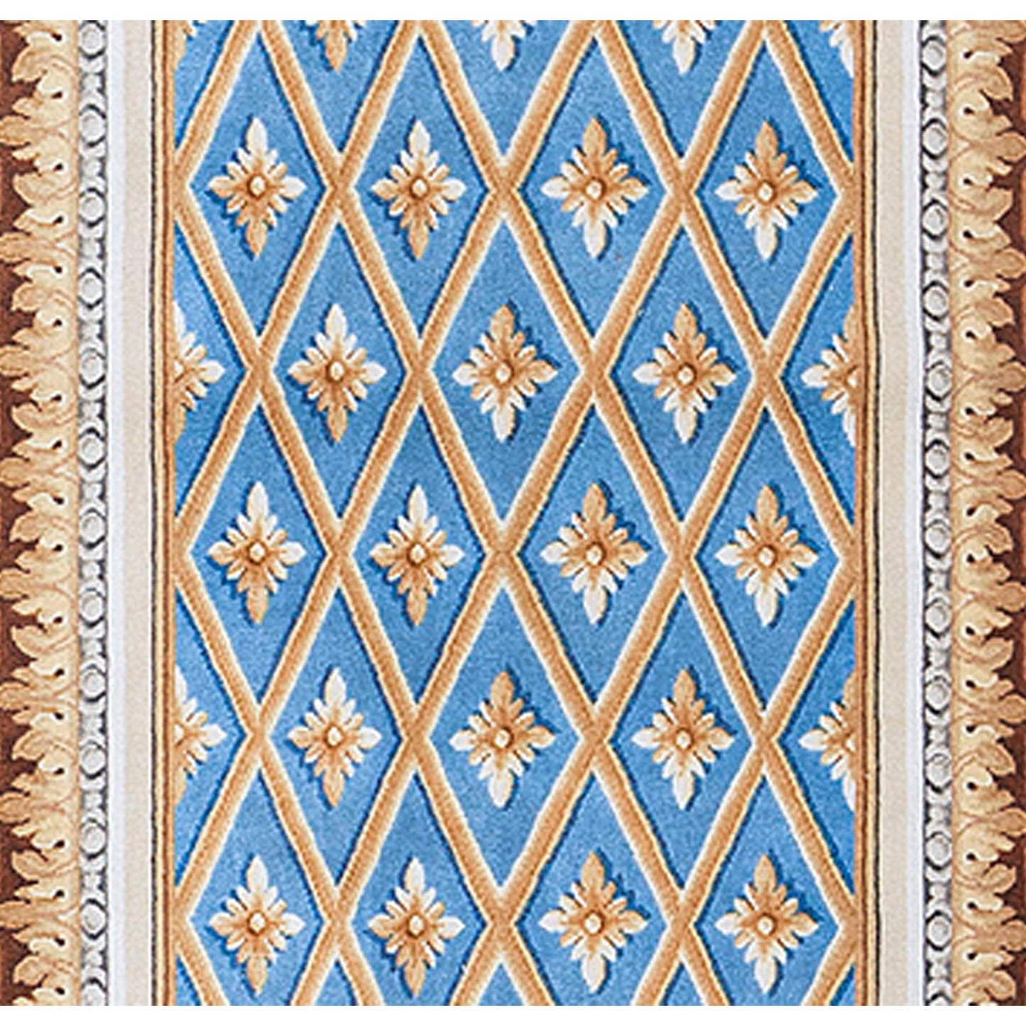 RENAISSANCE SAVONNERIE S-136 BLUE / IVORY 3'1" X 18'