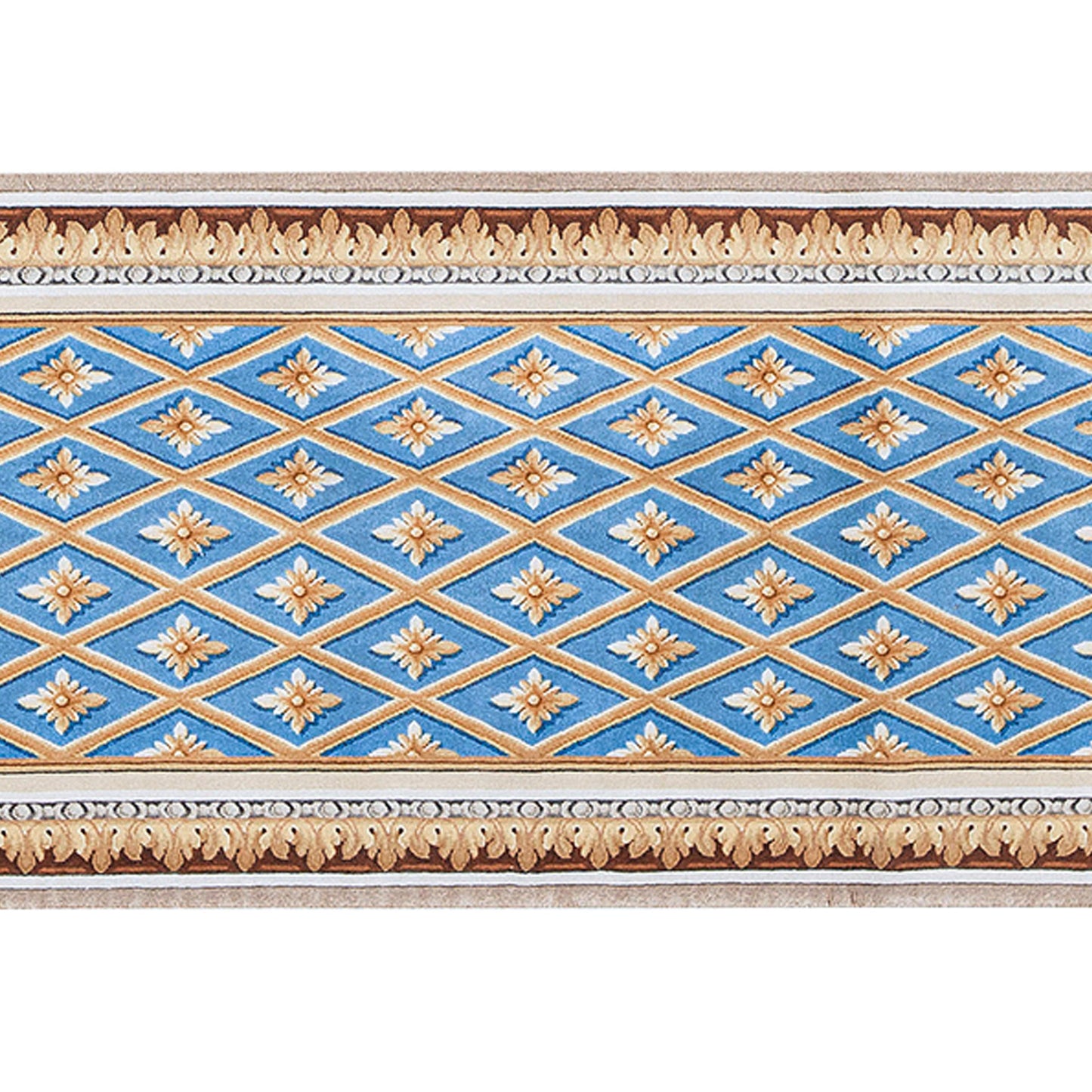 RENAISSANCE SAVONNERIE S-136 BLUE / IVORY 3'1" X 18'