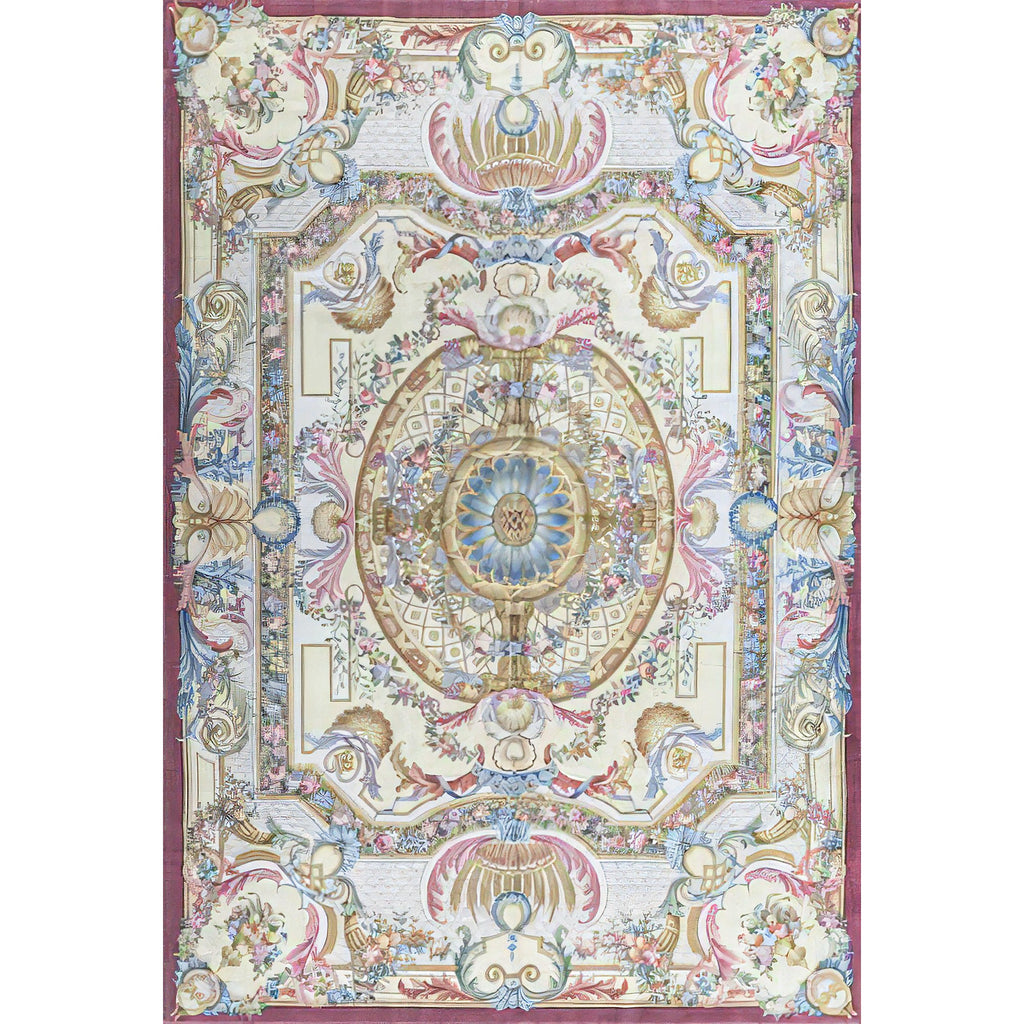 RENAISSANCE SAVONNERIE S-114 BEIGE / ROSE 11' X 16'1"