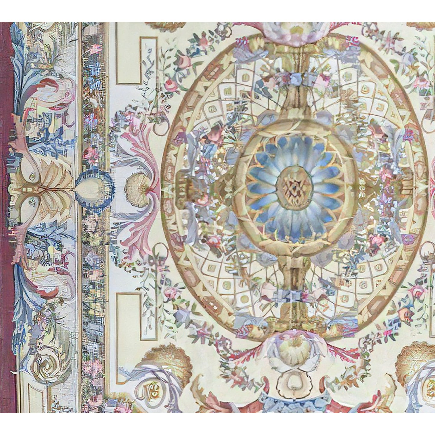 RENAISSANCE SAVONNERIE S-114 BEIGE / ROSE 11' X 16'1"