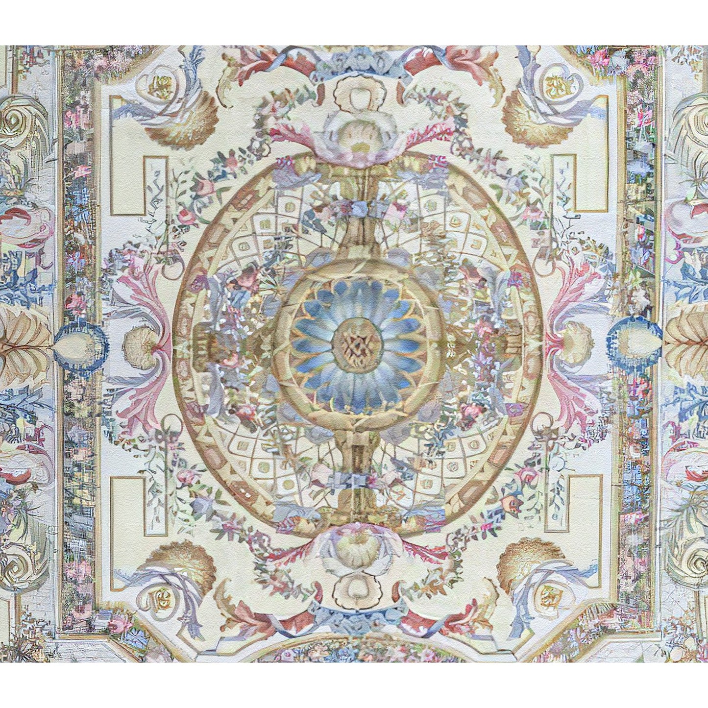 RENAISSANCE SAVONNERIE S-114 BEIGE / ROSE 11' X 16'1"