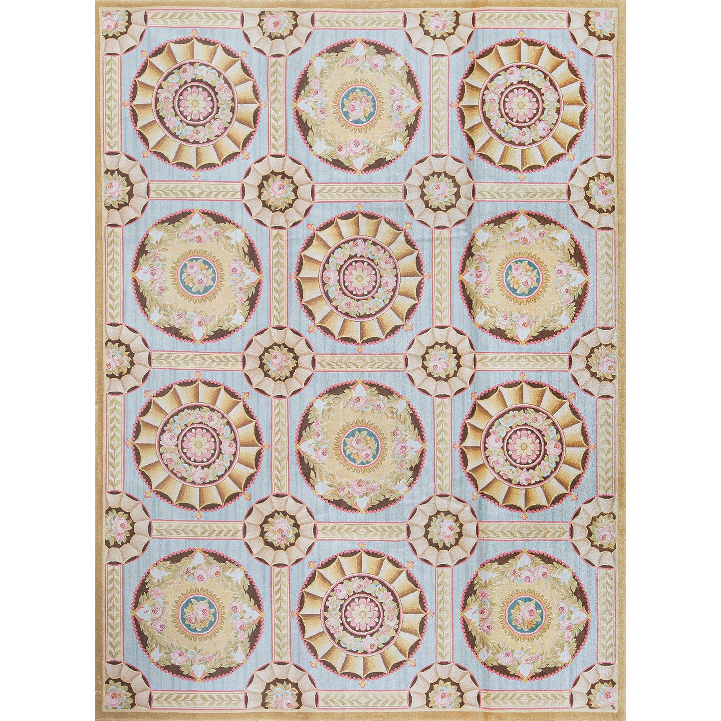 RENAISSANCE SAVONNERIE S-02- GOLD 9' X 12'