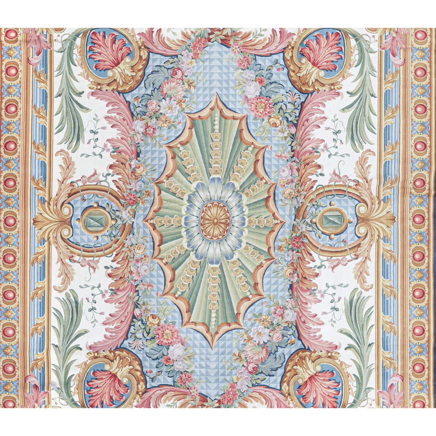 RENAISSANCE SAVONNERIE S-104 IVORY / NAVY 11' X 16'