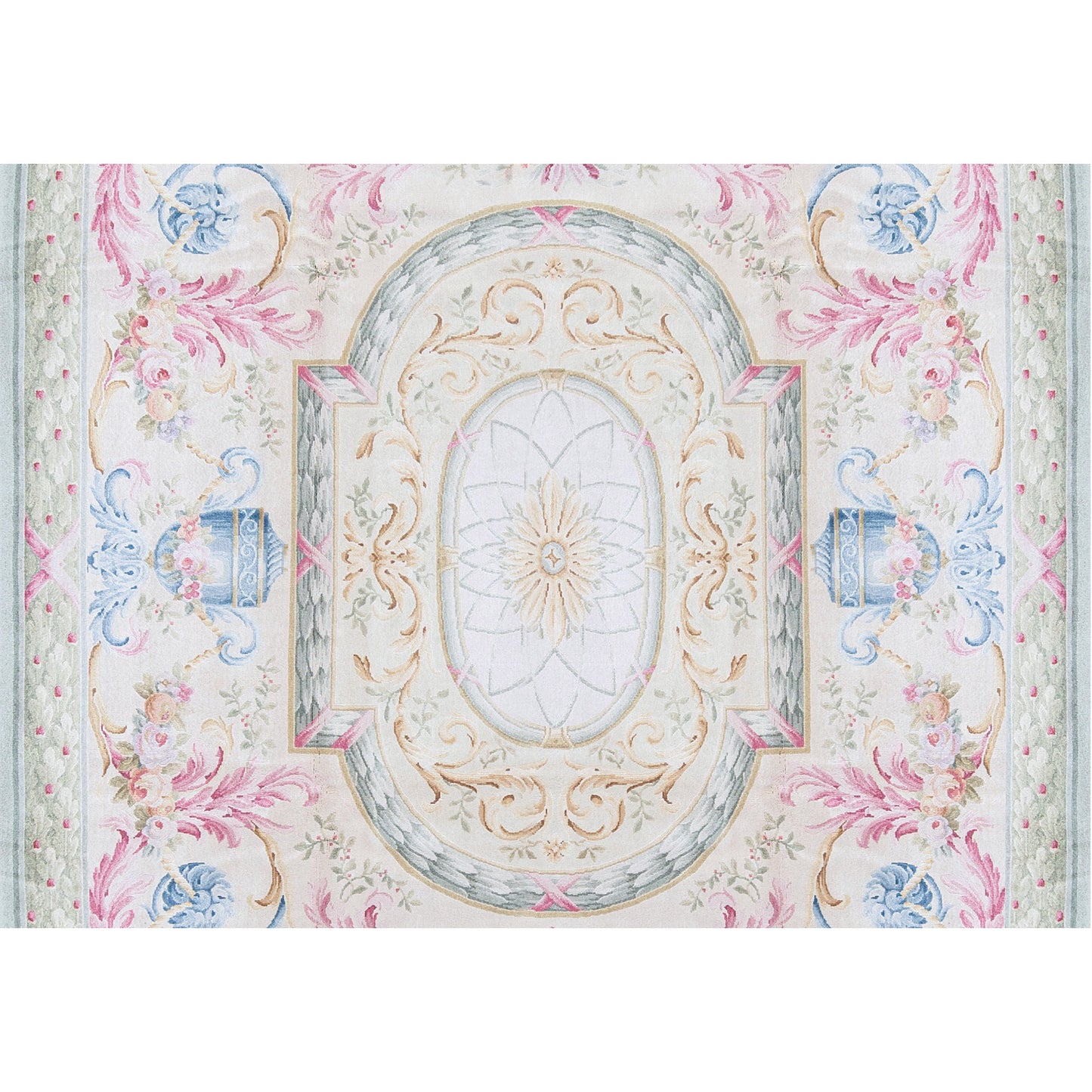 RENAISSANCE SAVONNERIE S-11G BEIGE / GREEN 8'10" X 11'5"