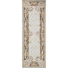 RENAISSANCE SAVONNERIE S-249 IVORY / BROWN 2'10" X 8'
