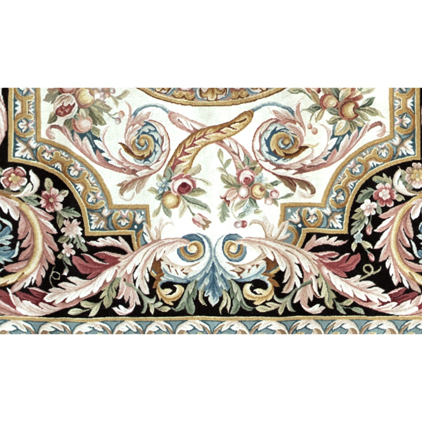 RENAISSANCE SAVONNERIE SAV25 IVORY / BROWN 8'11" X 12'1"