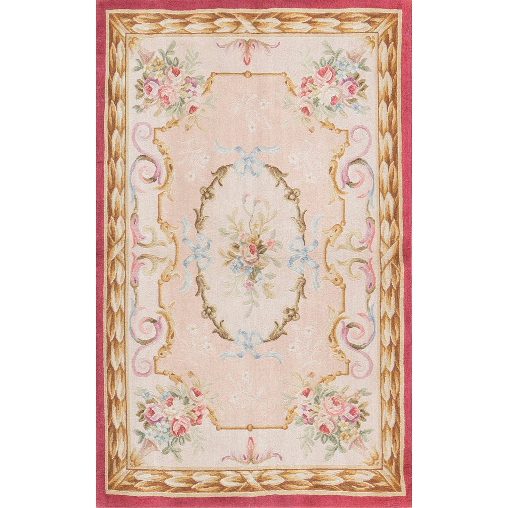 RENAISSANCE SAVONNERIE SAV-3 PEACH / RED 3'8" X 5'11"