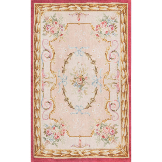 RENAISSANCE SAVONNERIE SAV-3 PEACH / RED 3'8" X 5'11"
