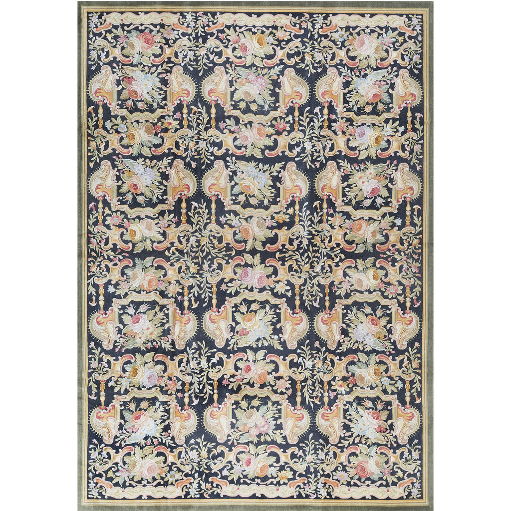 RENAISSANCE SAVONNERIE S138B BLACK 10' X 14'1"
