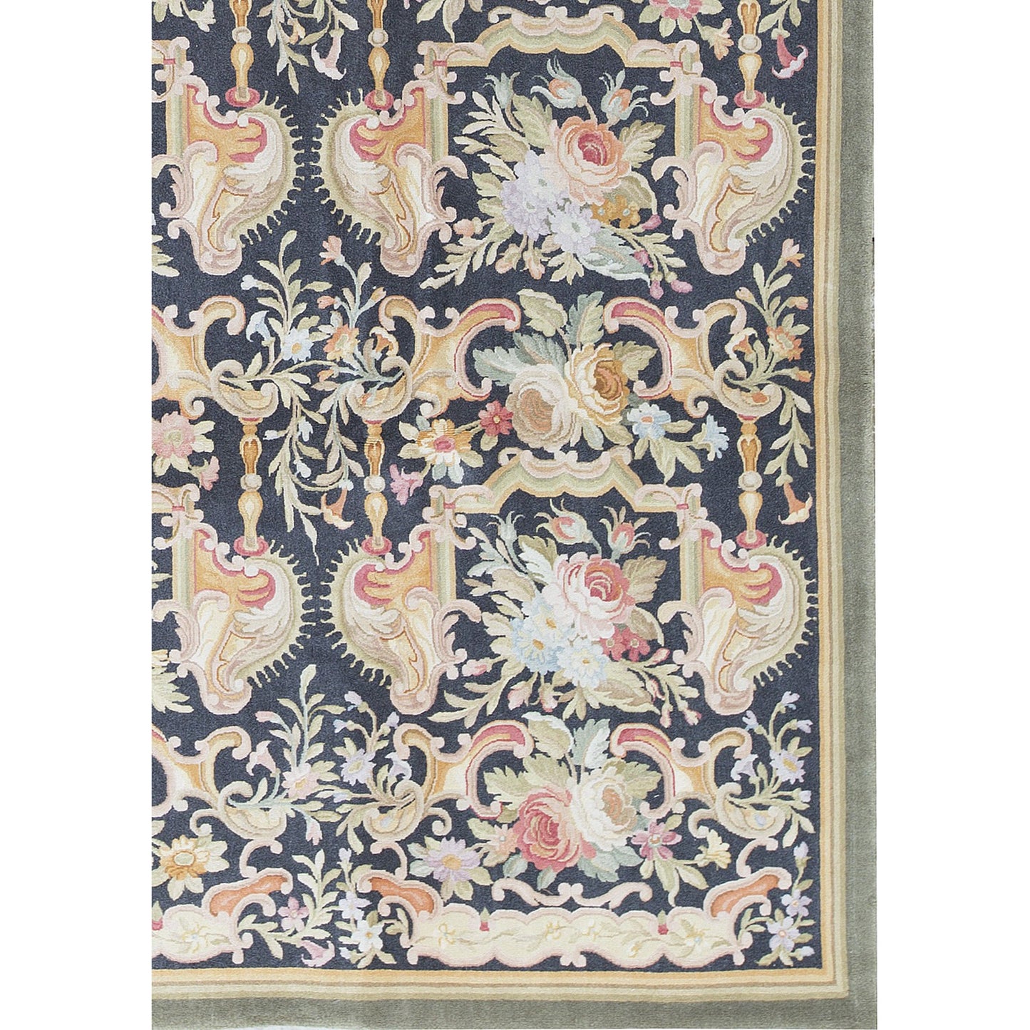 RENAISSANCE SAVONNERIE S138B BLACK 10' X 14'1"