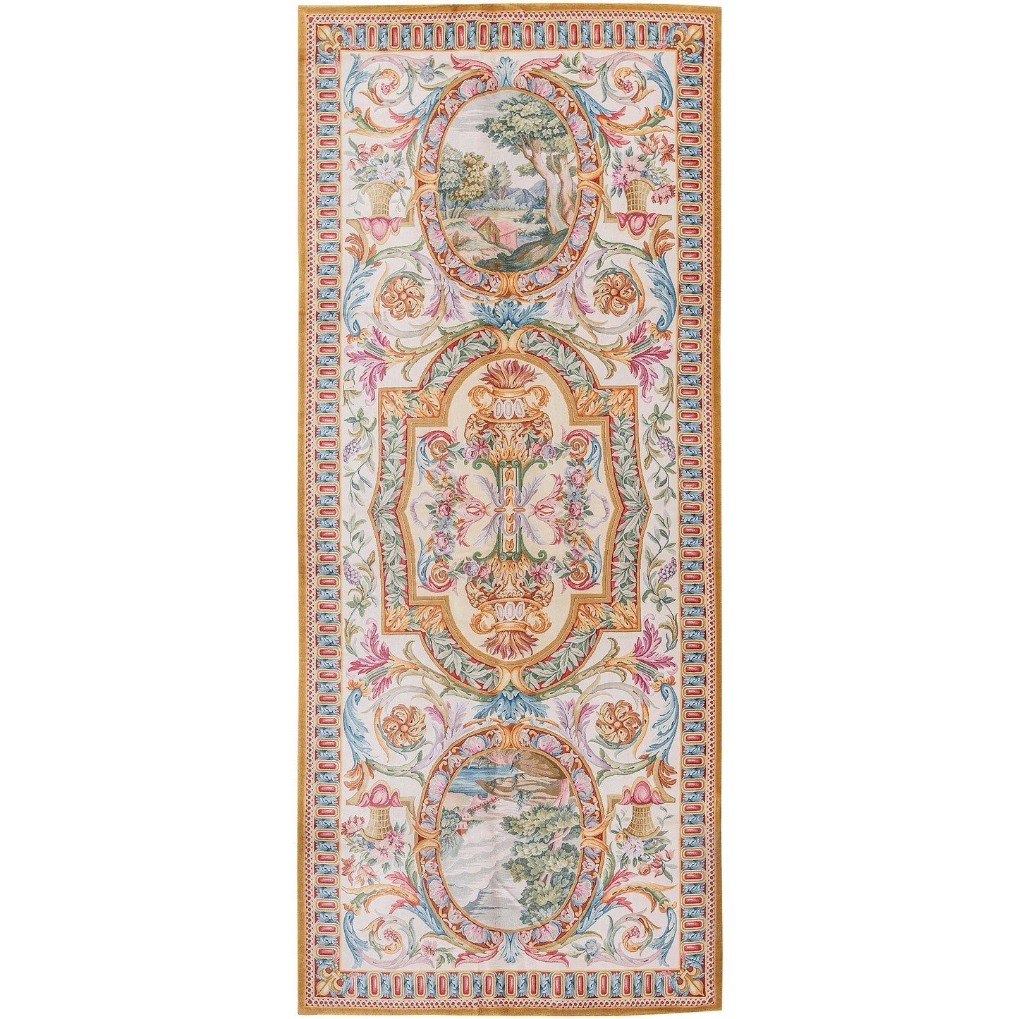 RENAISSANCE SAVONNERIE S199I IVORY 6'7" X 15'6"