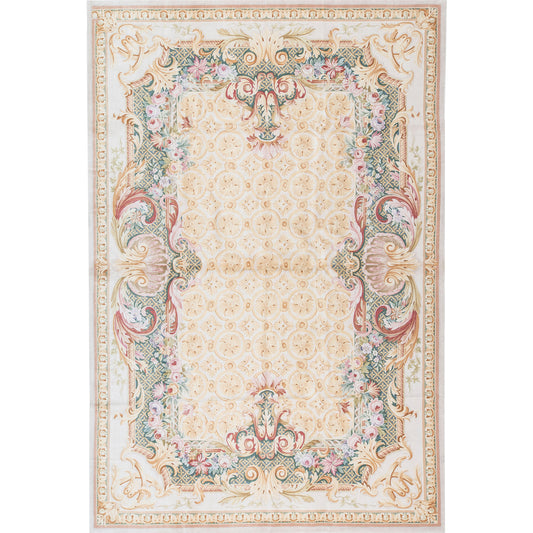 RENAISSANCE SAVONNERIE S-182 BEIGE / GREEN 11' X 16'2"