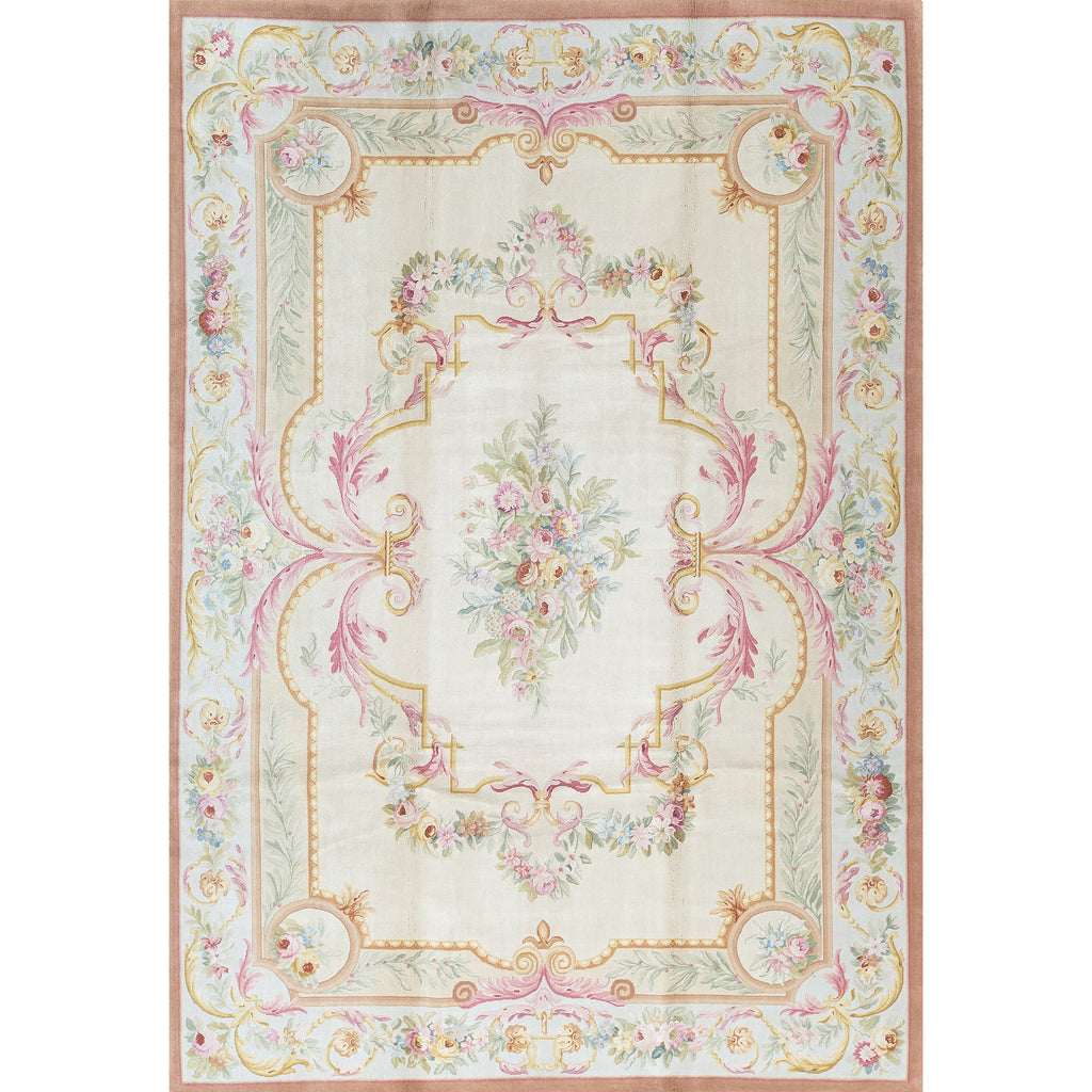 RENAISSANCE SAVONNERIE S132B BEIGE / BLUE 10' X 14'2"