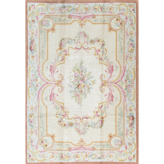 RENAISSANCE SAVONNERIE S132B BEIGE / BLUE 10' X 14'2"