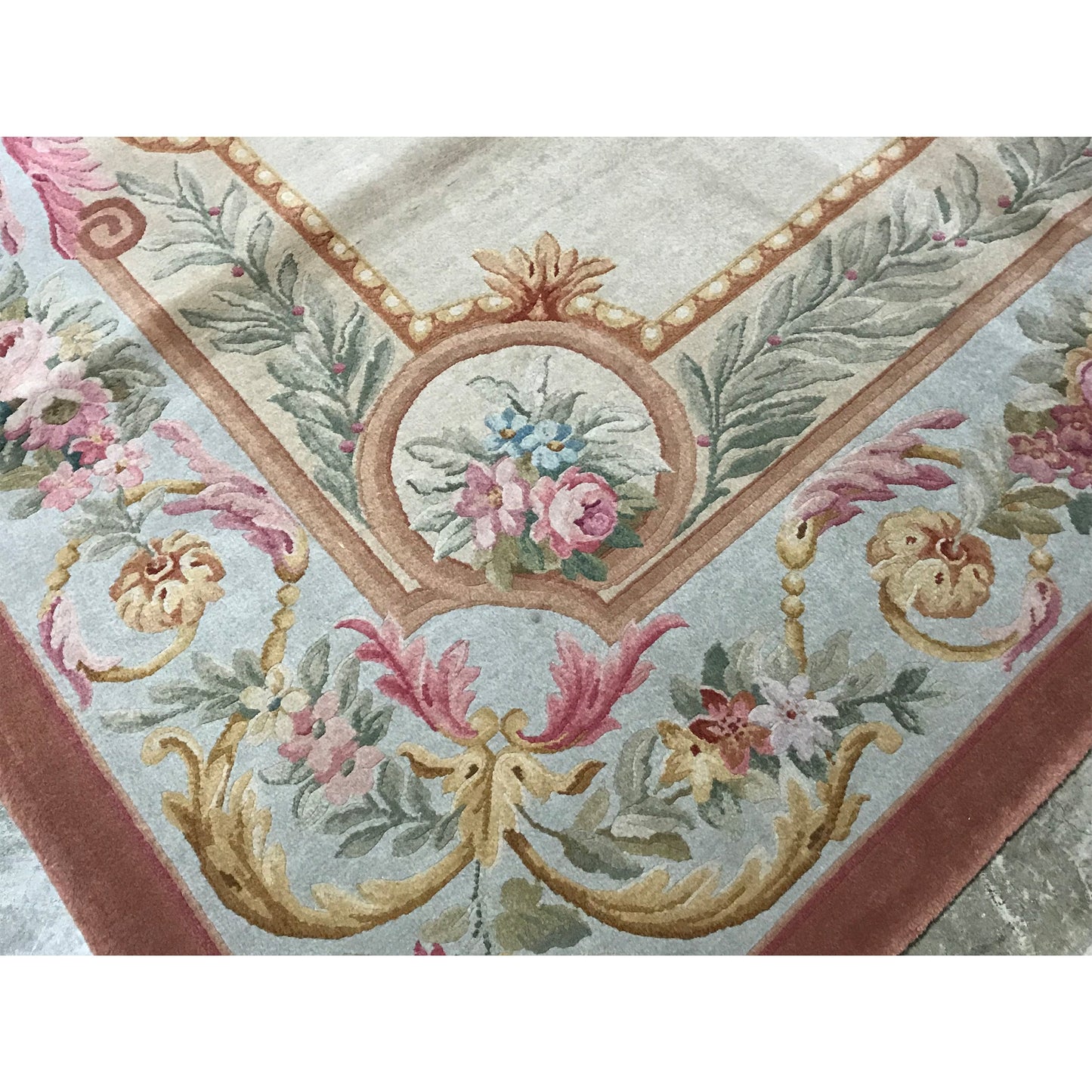 RENAISSANCE SAVONNERIE S132B BEIGE / BLUE 10' X 14'2"
