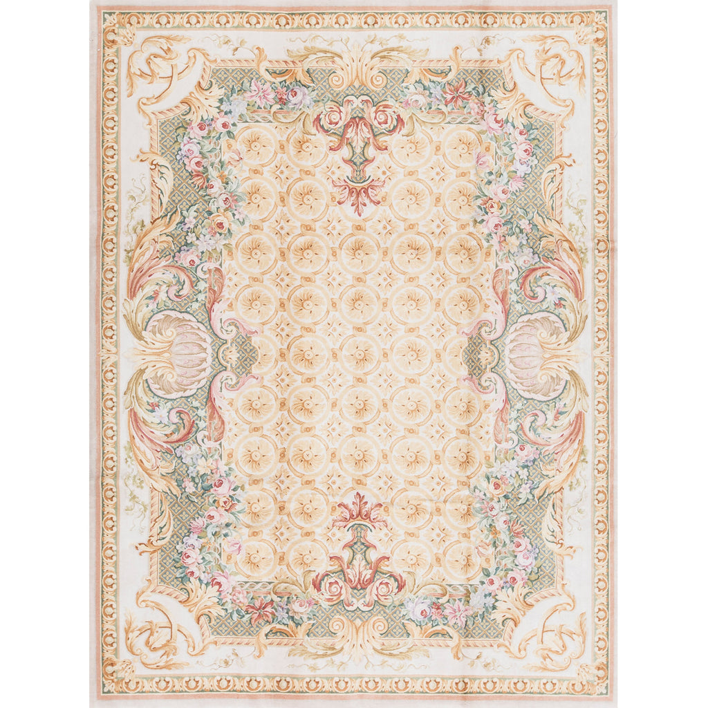 RENAISSANCE SAVONNERIE S-182 IVORY 9' X 12'