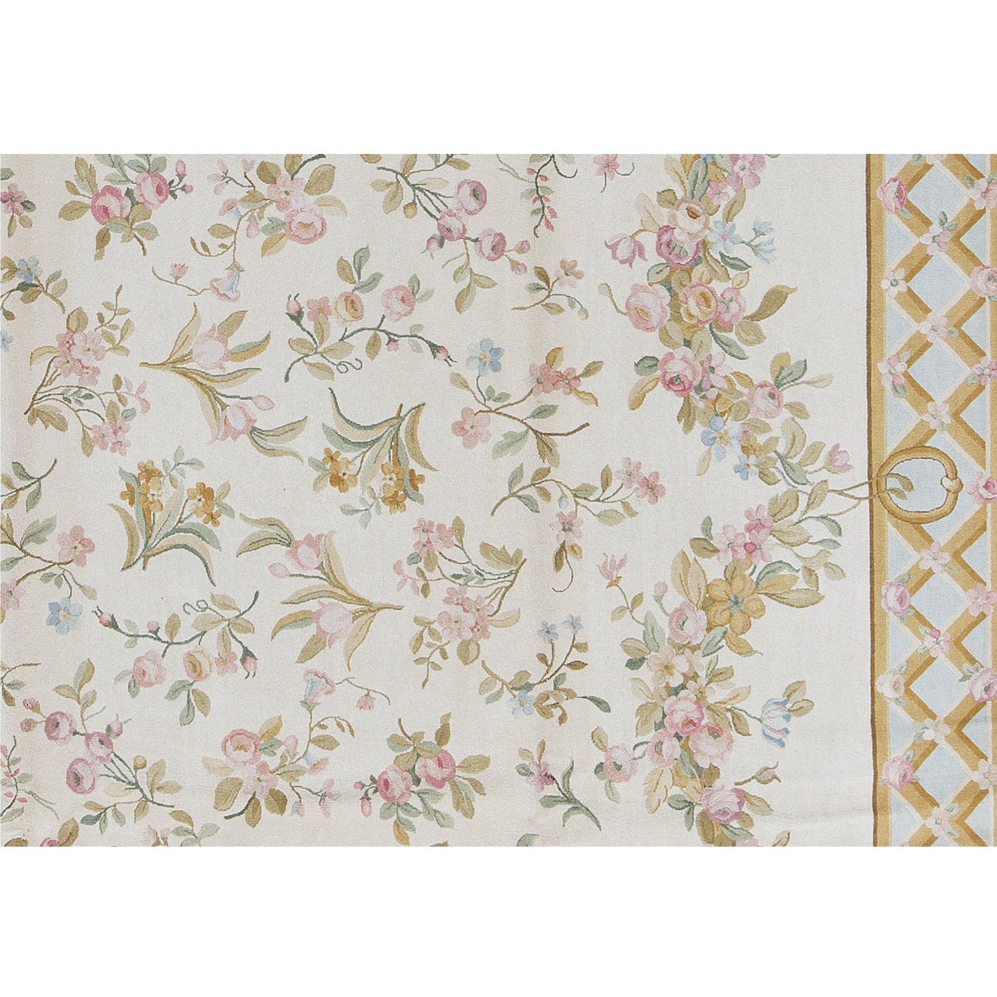 RENAISSANCE SAVONNERIE SAV42 IVORY / BLUE 9' X 12'1"