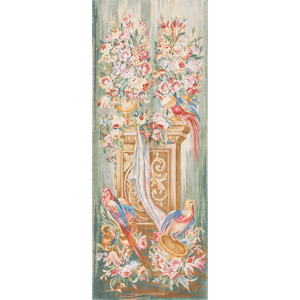 RENAISSANCE SAVONNERIE S172B GREEN 2'8" X 7'3"
