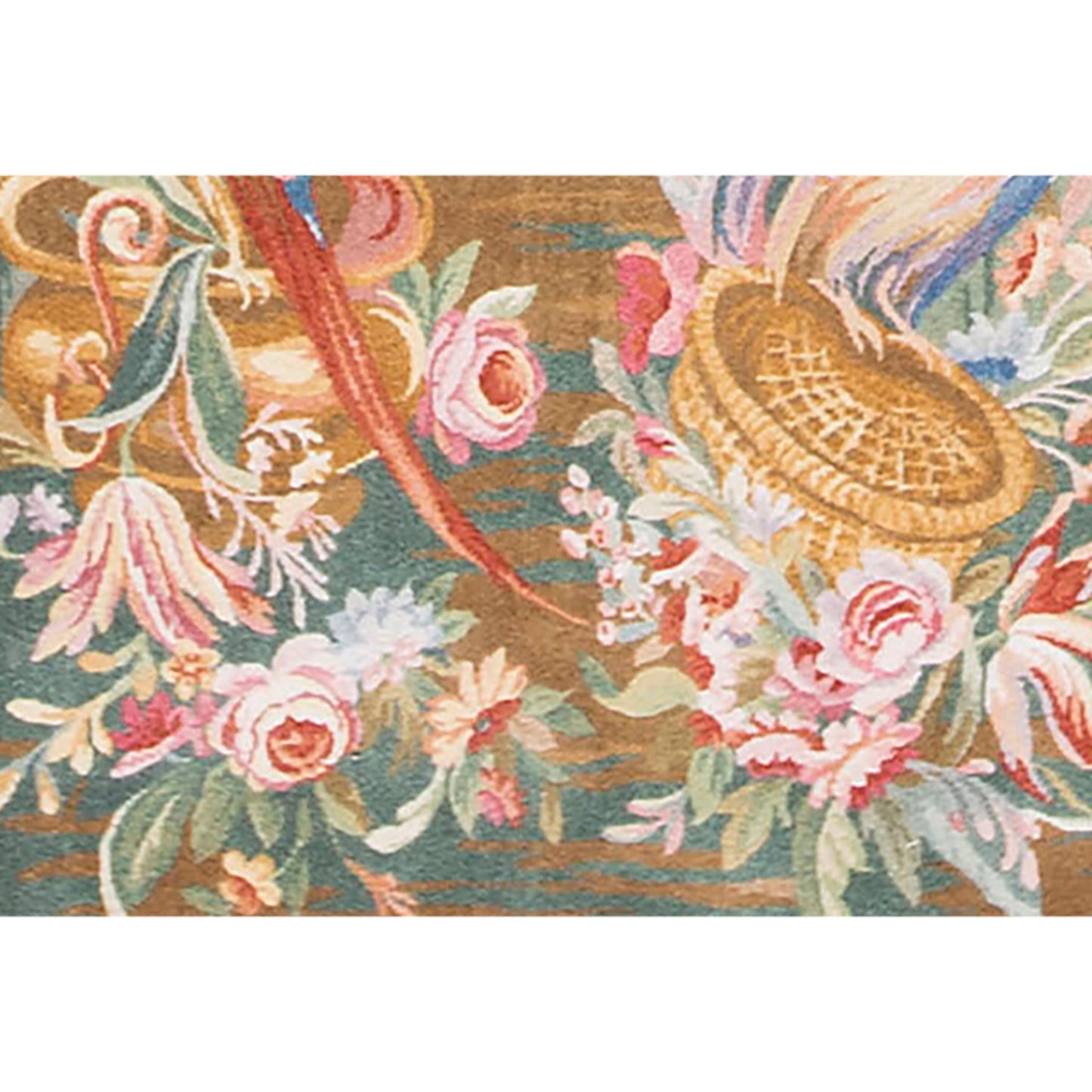 RENAISSANCE SAVONNERIE S172B GREEN 2'8" X 7'3"