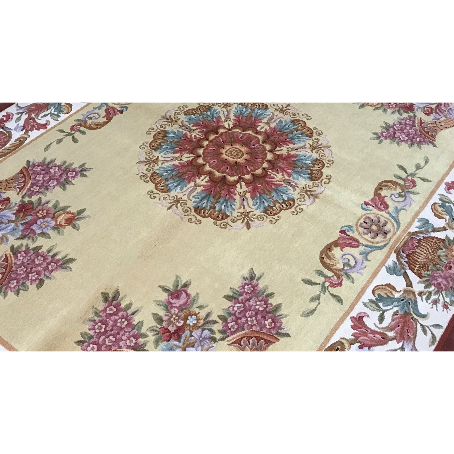 RENAISSANCE SAVONNERIE S-130 GOLD / IVORY 6' X 8'