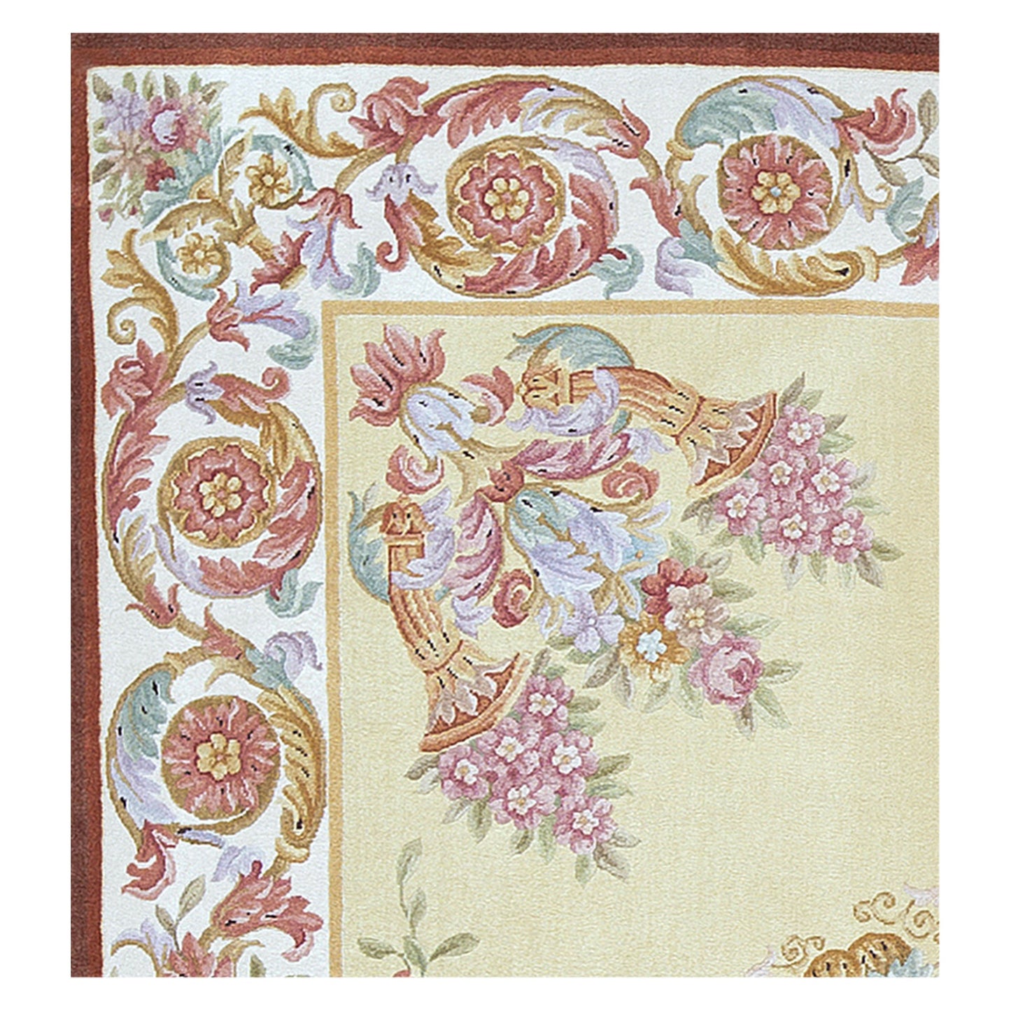 RENAISSANCE SAVONNERIE S-130 GOLD / IVORY 6' X 8'