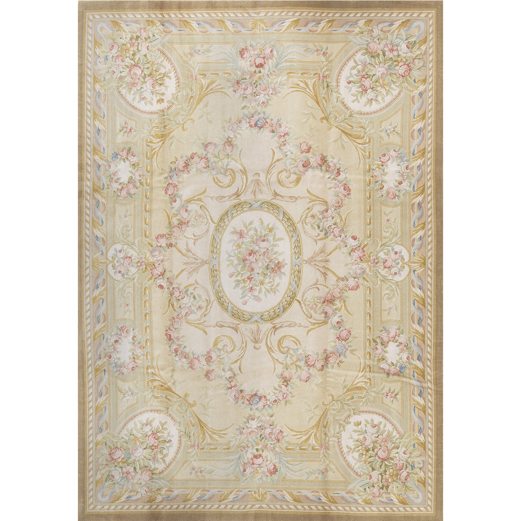 RENAISSANCE SAVONNERIE S-154 IVORY / BEIGE 8'8" X 12'3"