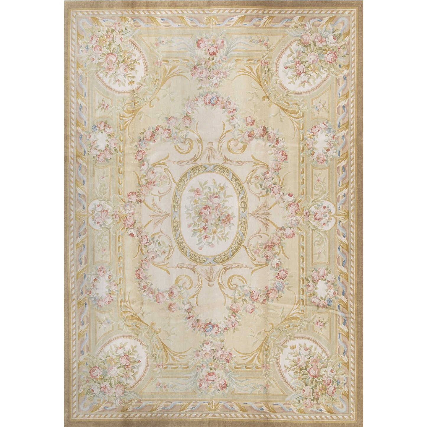 RENAISSANCE SAVONNERIE S-154 IVORY / BEIGE 8'8" X 12'3"