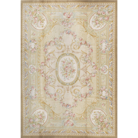 RENAISSANCE SAVONNERIE S-154 IVORY / BEIGE 8'8" X 12'3"