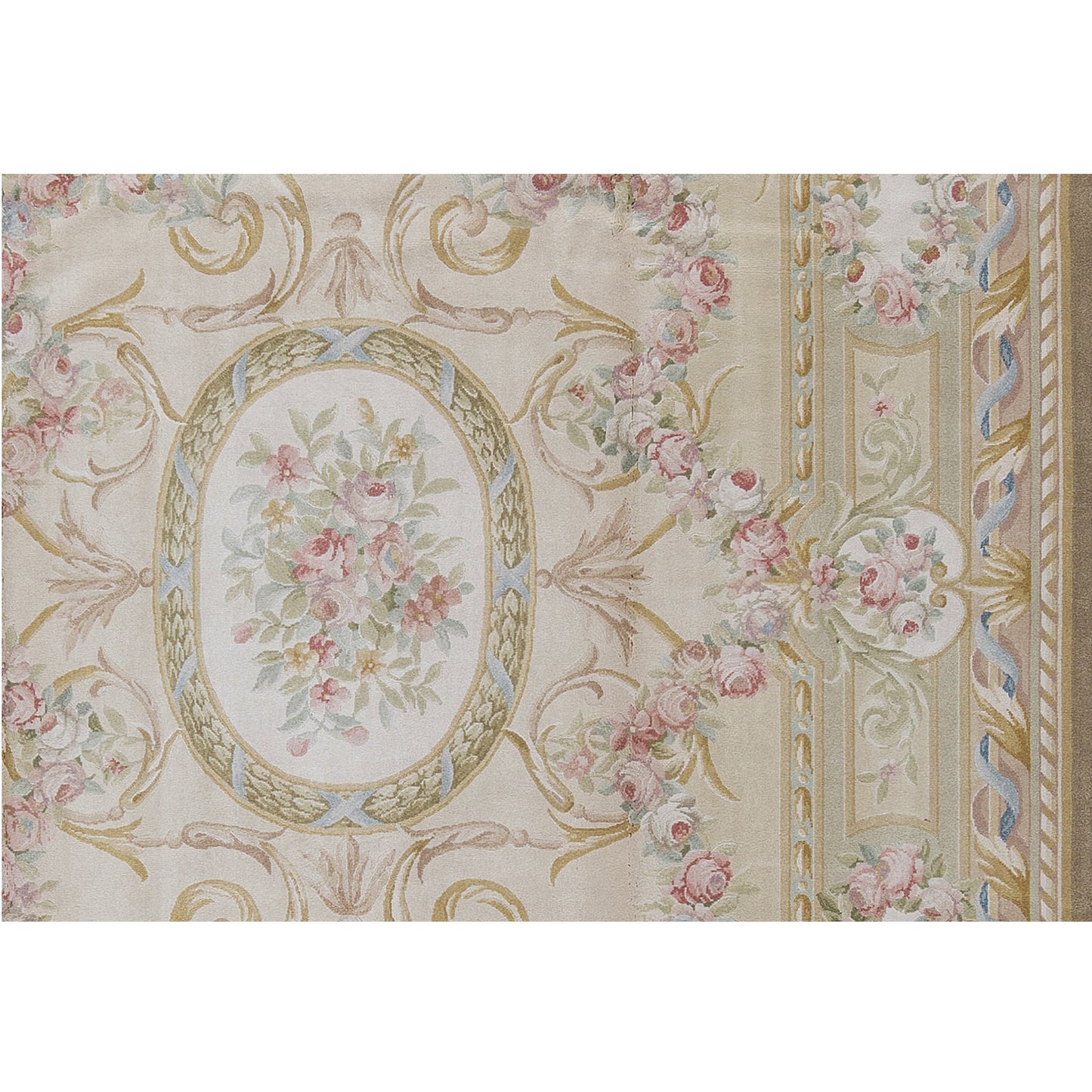 RENAISSANCE SAVONNERIE S-154 IVORY / BEIGE 8'8" X 12'3"